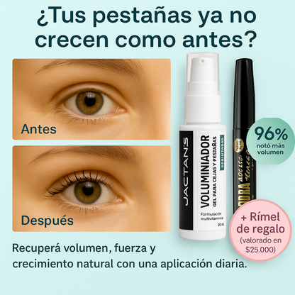 Pestañas largas, fuertes y naturales + rímel de regalo